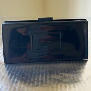 Gucci Black Patent Leather Clutch Wallet